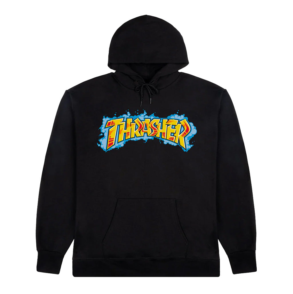 Thrasher Graff Hood - Black | Free Aotearoa NZ shipping over $100* when you shop online with Pavement Skate Store!