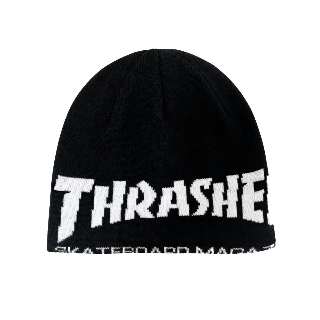 Thrasher Skate Mag Skully Beanie in Black | Shop Thrasher clothing with Pavement Skate Shop and enjoy free Aotearoa NZ shipping on orders over $100*!