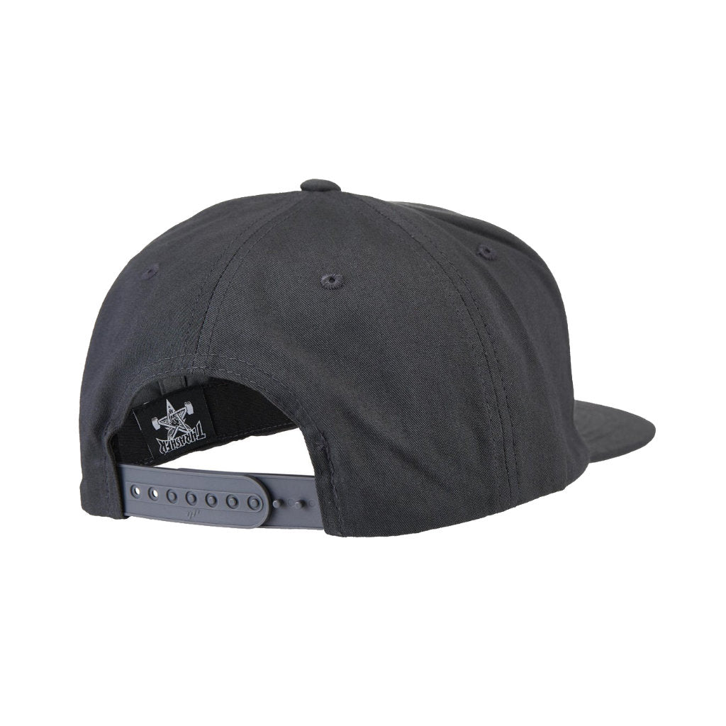 Thrasher X Spitfire SF LOC Snapback in Charcoal | Shop Thrasher clothing with Pavement Skate Shop and enjoy free Aotearoa NZ shipping on orders over $100*!