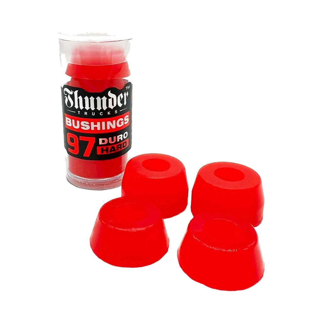 Thunder Premium Bushings 97DU in Red | Shop skateboarding online with Pavement Skate Store with free Aotearoa NZ shipping over $100*
