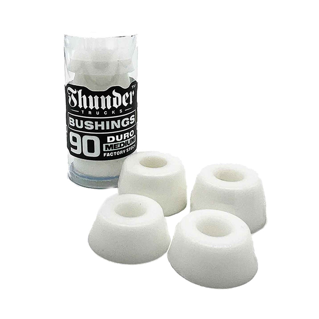 Thunder Premium Bushings 90DU in White | Shop skateboarding online with Pavement Skate Store with free Aotearoa NZ shipping over $100*