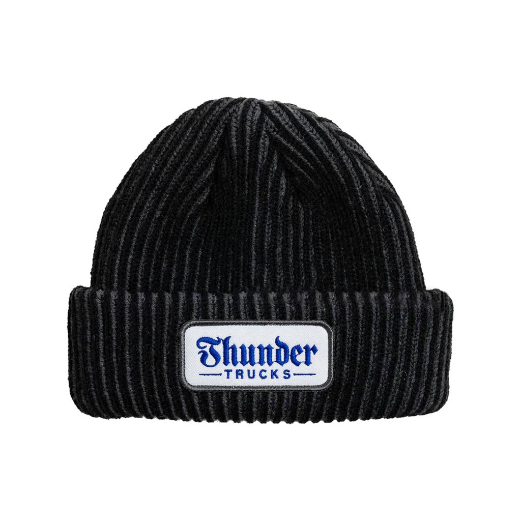 Thunder Script Patch Beanie - Black. Shop Thunder Trucks online with Pavement Skate Store and receive free Aotearoa NZ shipping over $100* 