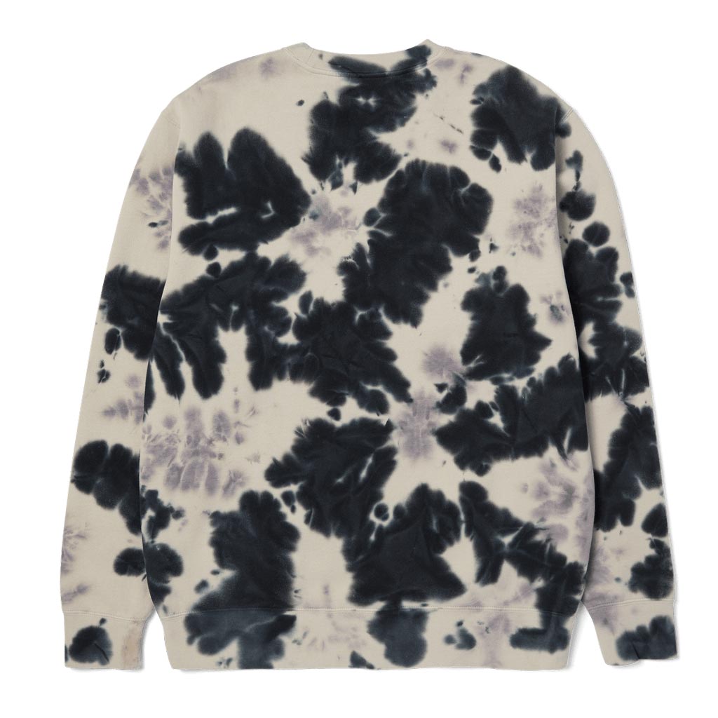 HUF Tie Dye 89 Logo Crew in Navy | Shop HUF Worldwide clothing online with Pavement Skate Store with free Aotearoa NZ shipping over $100*!