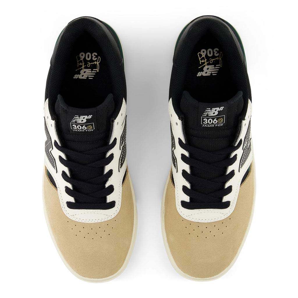 NB Numeric Jamie Foy 306 Cup - Black/Tan UN306CBB | Shop skate shoes online with Pavement Skate Store with free Aotearoa NZ shipping on orders over $100*!