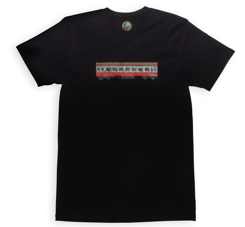 UNCONDITIONAL LE BLANK TRAIN TEE - BLACK