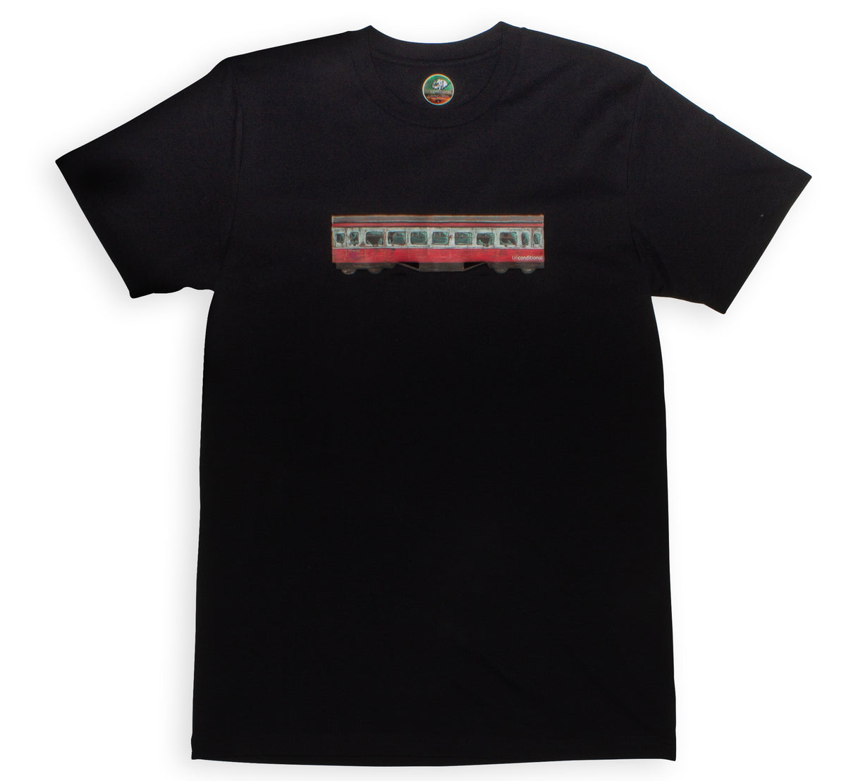 UNCONDITIONAL LE BLANK TRAIN TEE - BLACK