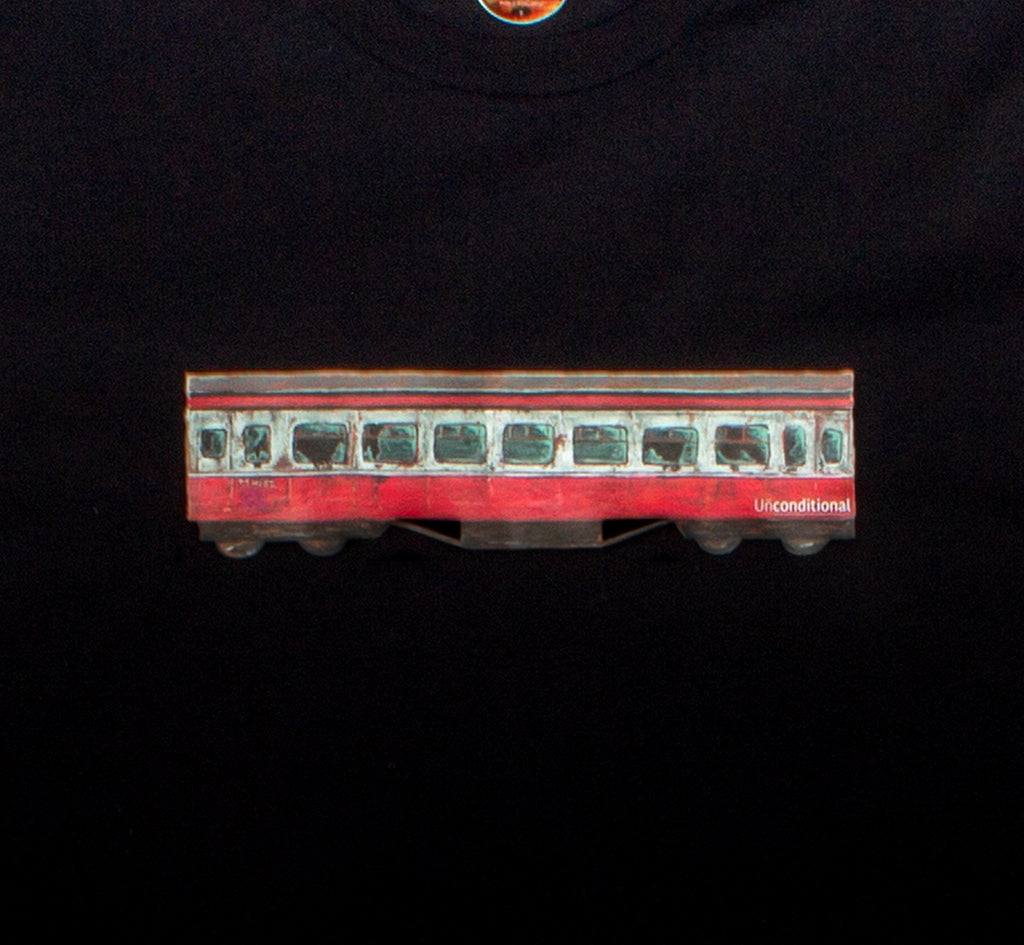 UNCONDITIONAL LE BLANK TRAIN TEE - BLACK