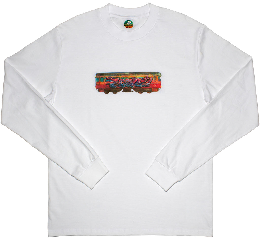 UNCONDITIONAL LE LOVE TRAIN L/S TEE - WHITE