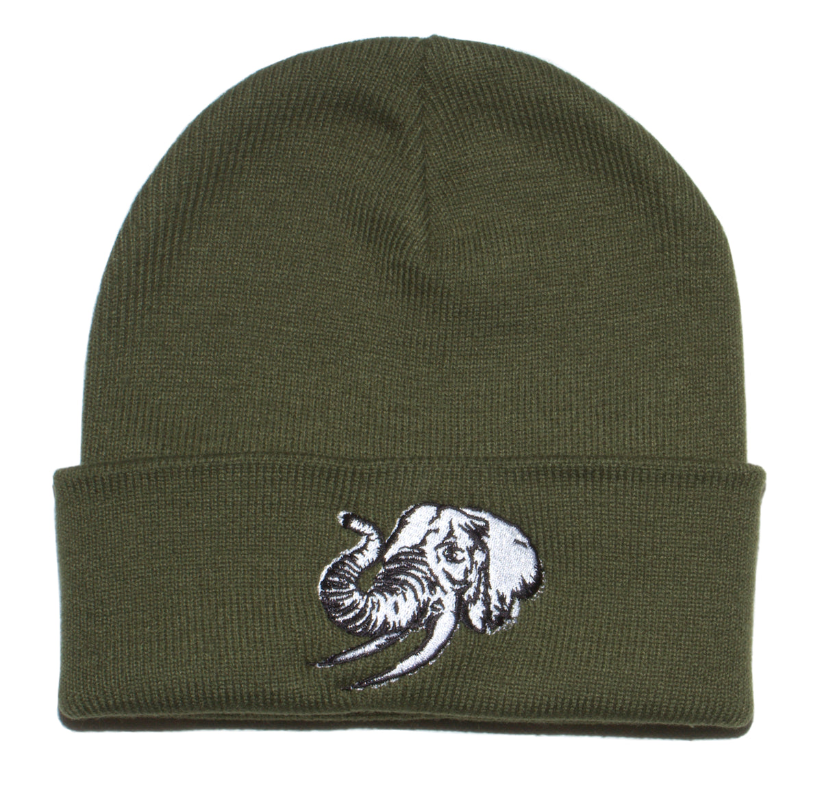UNCONDITIONAL ELEPHANT IN THE ROOM BEANIE - GREEN