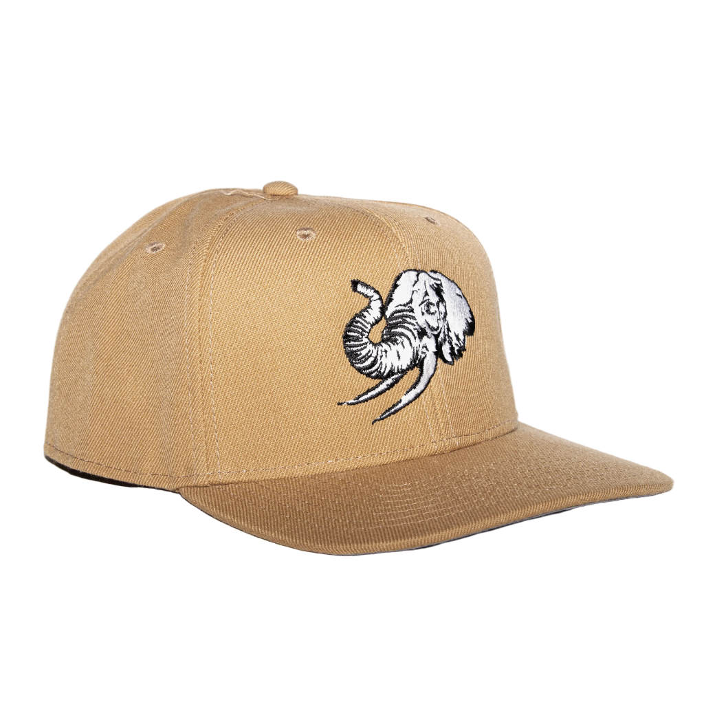 Unconditional Elephant In The Room Cap in Caramel | Shop Unconditional clothing and accessories online with Pavement. Free Aotearoa NZ shipping over $100*