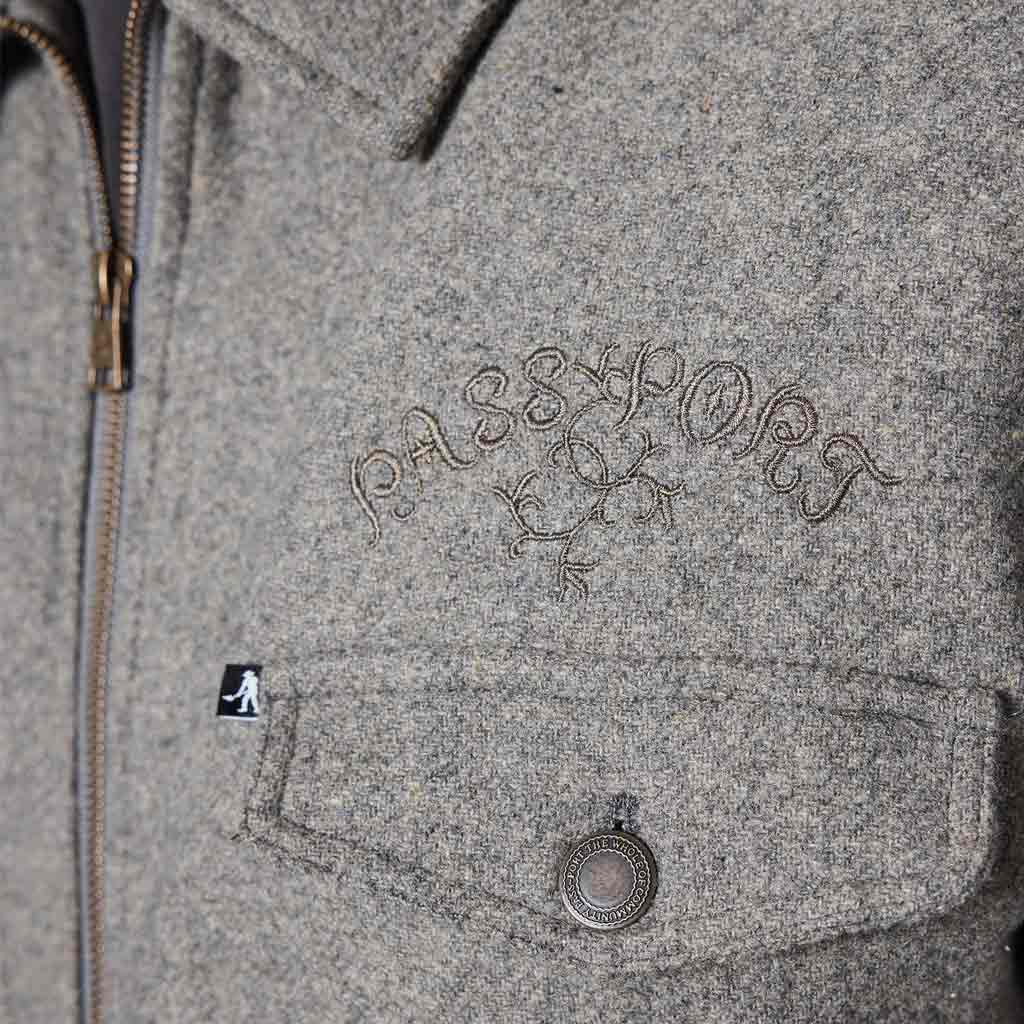 Pass~Port Arthur Wool Zip Jacket - Grey Marle | Free Aotearoa NZ shipping over $100* when you shop Pass~Port range #45 online with Pavement Skate Store! 