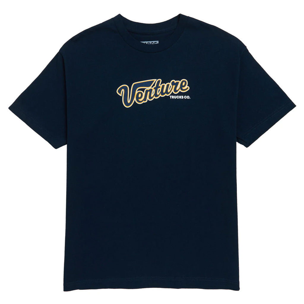 Shop the Venture Collegiate Tee Navy online with Pavement Skate Shop! Free Aotearoa NZ delivery over $100*