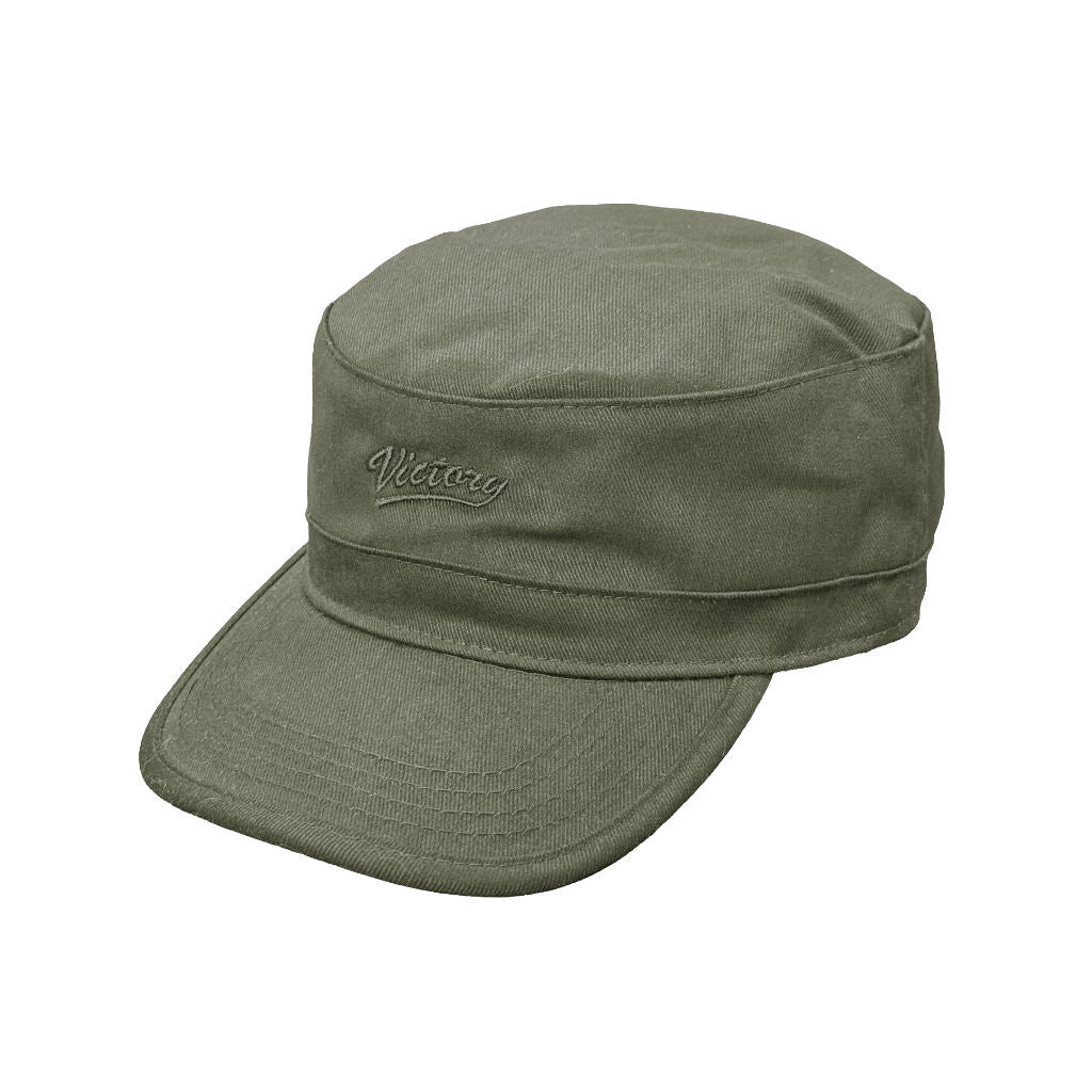 VIC Military Field Cap in Army (Tonal Logo) | Shop VIC Apparel online with Pavement Skate Store with free Aotearoa NZ shipping over $100*!