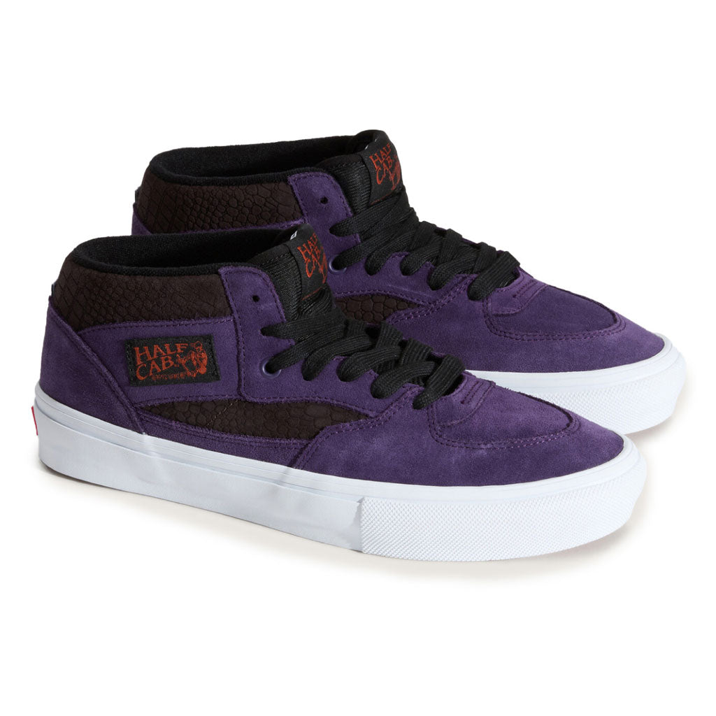 Vans Skate Half Cab Skate Shoes in Croc/Grape | Free Aotearoa NZ shipping over $100* when you shop Vans Skate Shoes online with Pavement Skate Store.