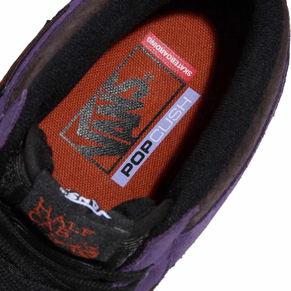 Vans Skate Half Cab Skate Shoes in Croc/Grape | Free Aotearoa NZ shipping over $100* when you shop Vans Skate Shoes online with Pavement Skate Store.