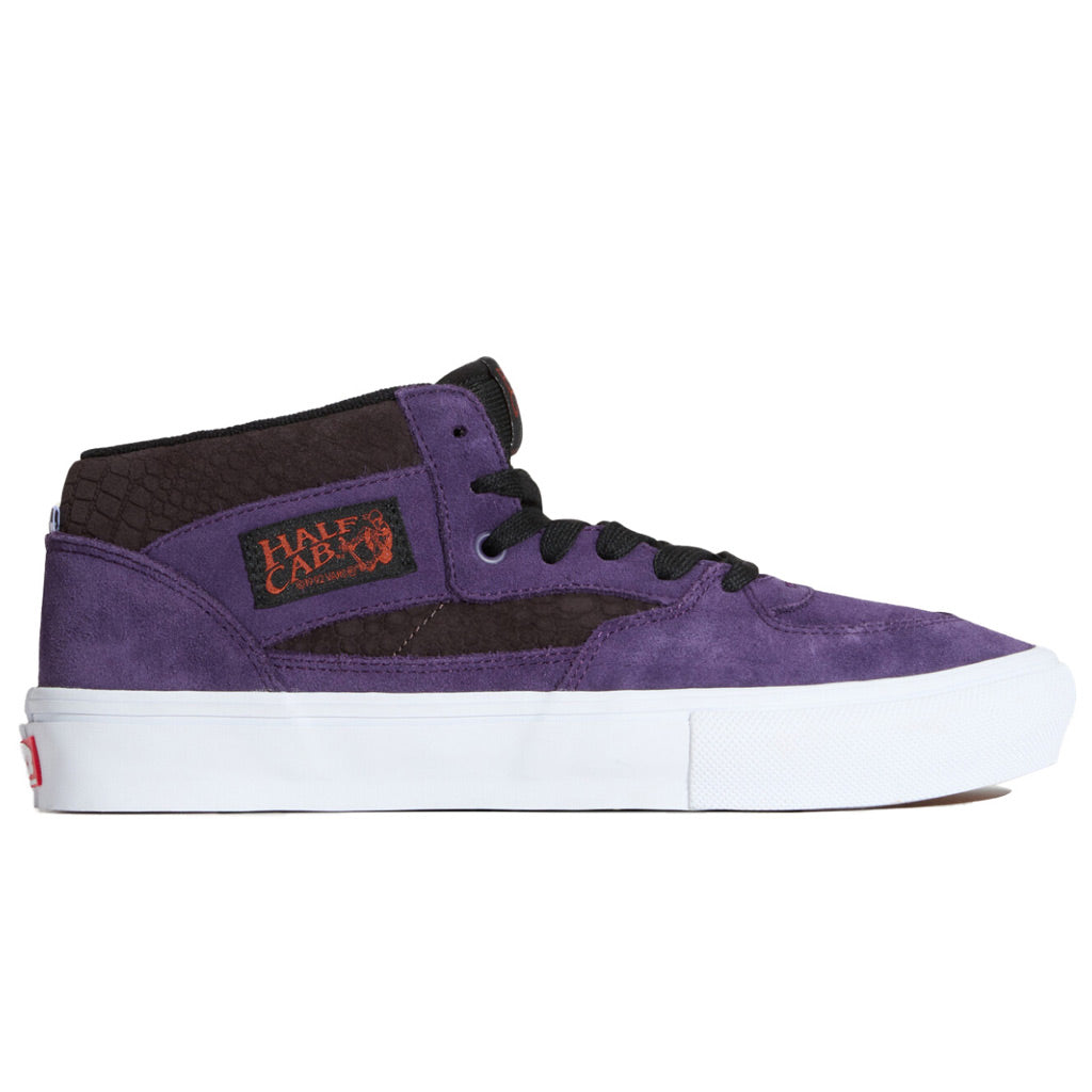 Vans Skate Half Cab Skate Shoes in Croc/Grape | Free Aotearoa NZ shipping over $100* when you shop Vans Skate Shoes online with Pavement Skate Store.