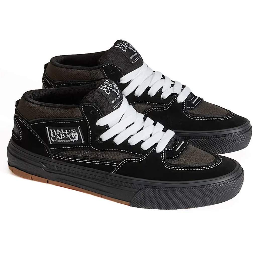 Vans Skate Half Cab Wafflecup in Black/Asphalt | Shop Vans Skate skate shoes online with Pavement Skate Store with free Aotearoa NZ shipping over $100*!