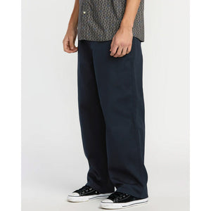 Volcom Billow Twill Pants in Navy | Shop Volcom online with Pavement Skate Store and enjoy free Aotearoa NZ shipping on orders over $100*!