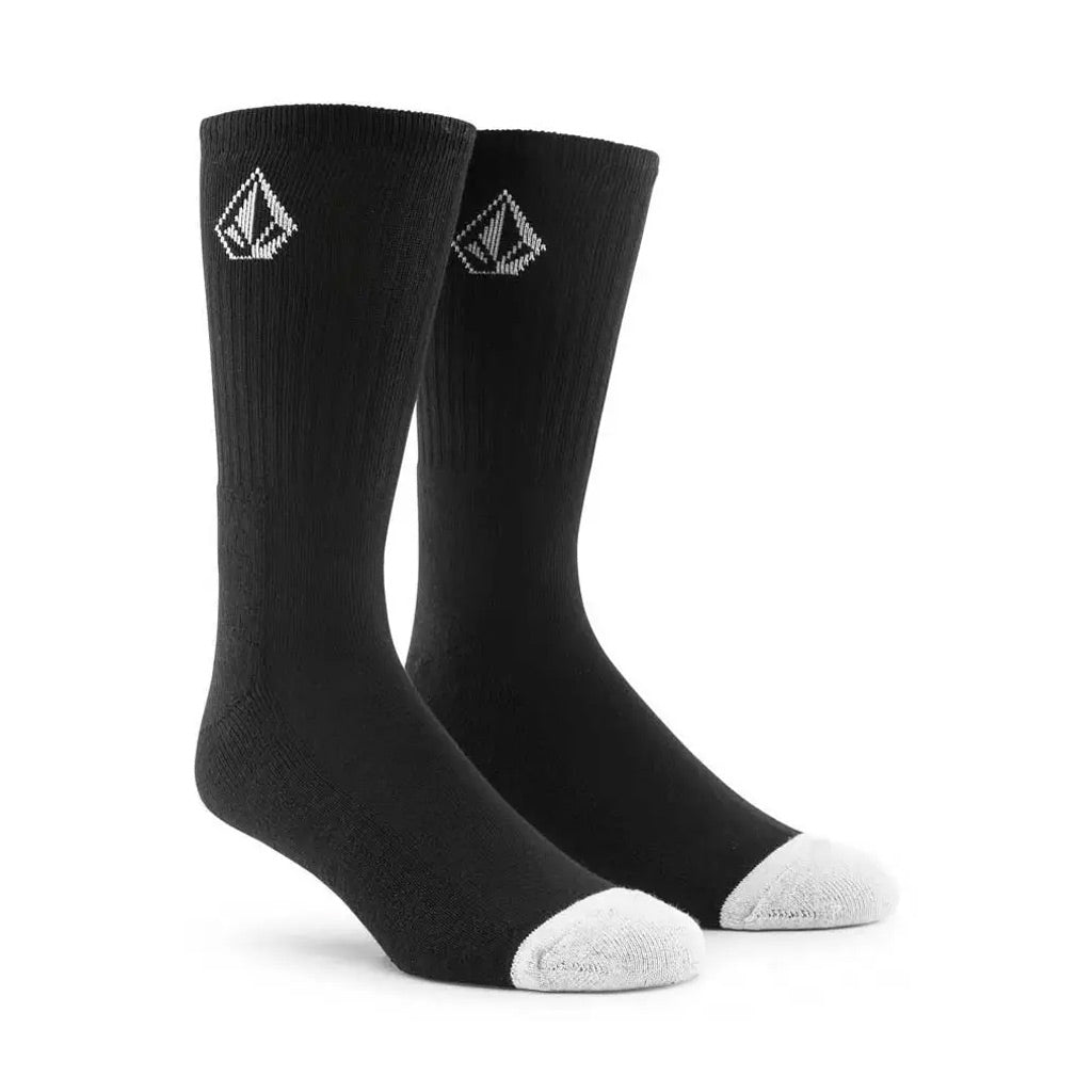 Buy the Volcom Full Stone Socks 3 Pack in Black Combo | Free Aotearoa shipping on all Volcom orders over $100* with Pavement Skate Store!