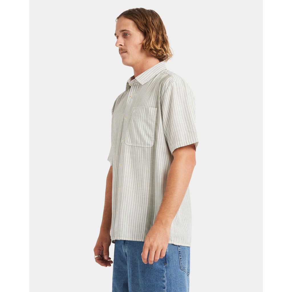 Volcom Irving Short Sleeve Shirt - Off White | Free Aotearoa shipping on all Volcom orders over $100* with Pavement Skate Store!