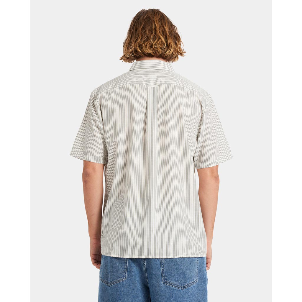 Volcom Irving Short Sleeve Shirt - Off White | Free Aotearoa shipping on all Volcom orders over $100* with Pavement Skate Store!