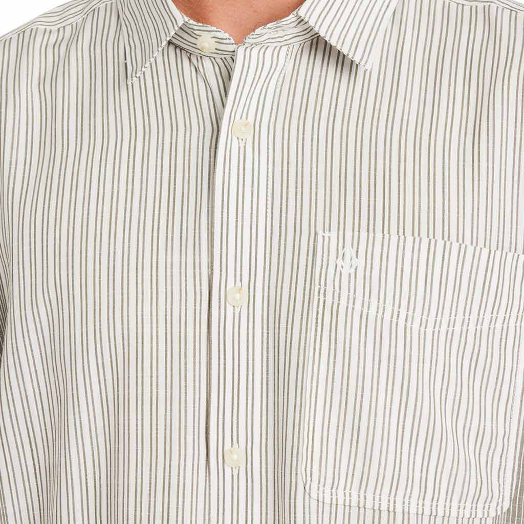 Volcom Irving Short Sleeve Shirt - Off White | Free Aotearoa shipping on all Volcom orders over $100* with Pavement Skate Store!