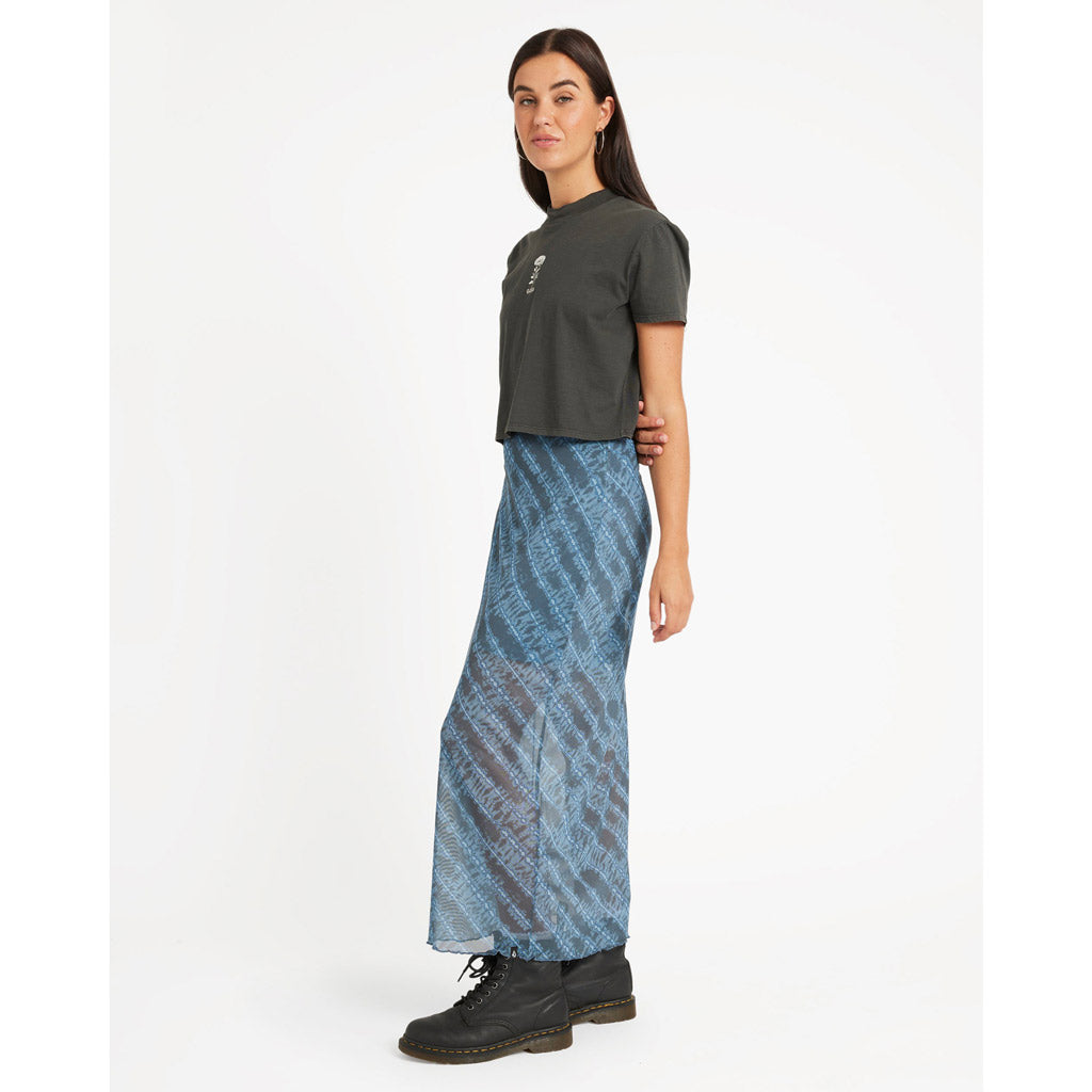 Volcom Wicked Lightning Skirt - Blue Sapphire | Free Aotearoa shipping on all Volcom clothing orders over $100* with Pavement Skate Store!