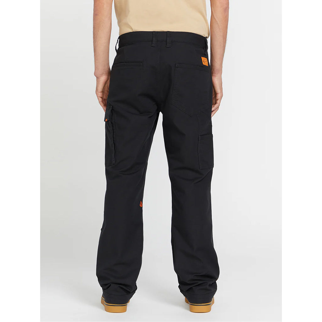 Volcom Workwear Caliper Relaxed Work Pant Black | Free Aotearoa NZ shipping over $100* when you shop online with Pavement Skate Store!