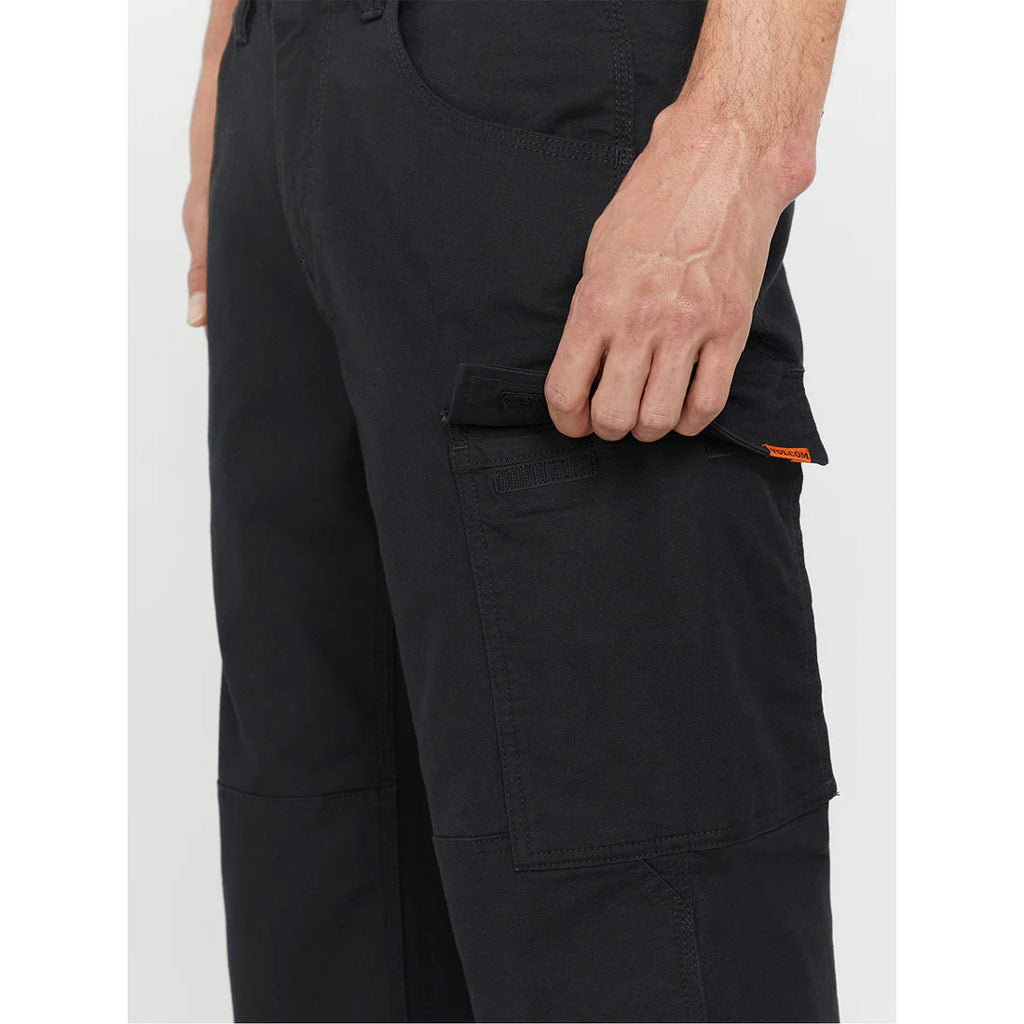 Volcom Workwear Caliper Relaxed Work Pant Black | Free Aotearoa NZ shipping over $100* when you shop online with Pavement Skate Store!