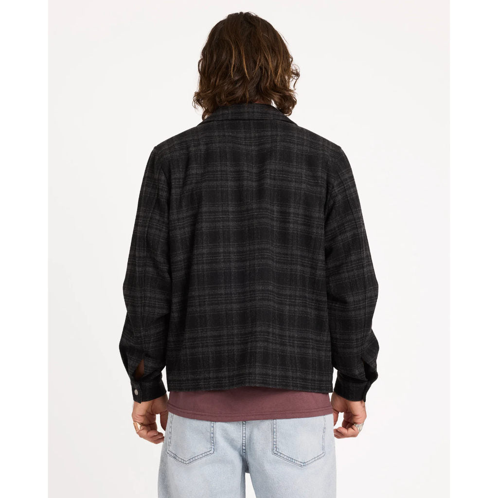 Volcom Avoider Garage Jacket in Black Grey | Shop Volcom online with free Aotearoa NZ shipping over $100* with Pavement Skate Store.