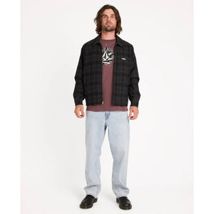 Volcom Avoider Garage Jacket in Black Grey | Shop Volcom online with free Aotearoa NZ shipping over $100* with Pavement Skate Store.