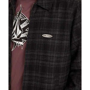 Volcom Avoider Garage Jacket in Black Grey | Shop Volcom online with free Aotearoa NZ shipping over $100* with Pavement Skate Store.