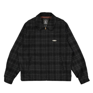 Volcom Avoider Garage Jacket in Black Grey | Shop Volcom online with free Aotearoa NZ shipping over $100* with Pavement Skate Store.