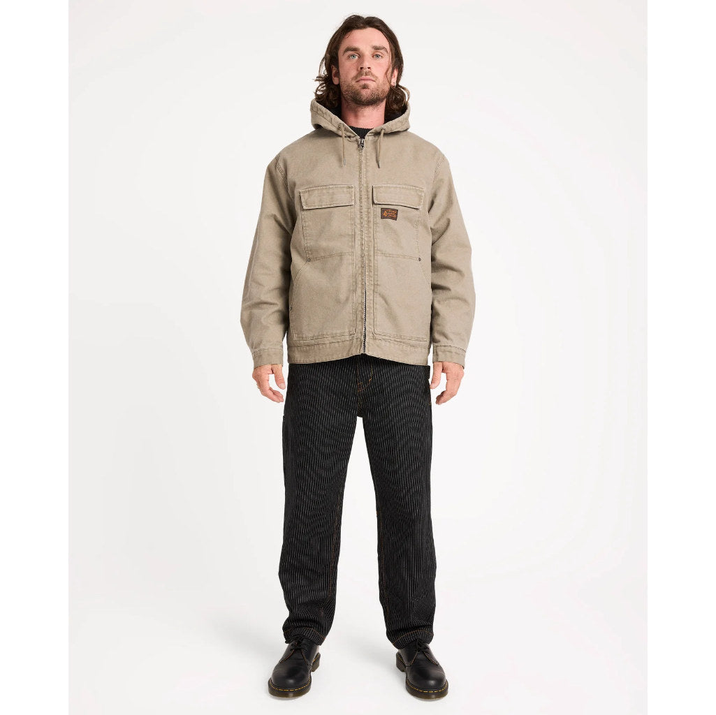 Volcom Freshdust Workwear Jacket in Brindle | Shop Volcom online with free Aotearoa NZ shipping over $100* with Pavement Skate Store.