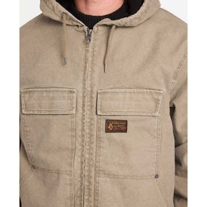 Volcom Freshdust Workwear Jacket in Brindle | Shop Volcom online with free Aotearoa NZ shipping over $100* with Pavement Skate Store.