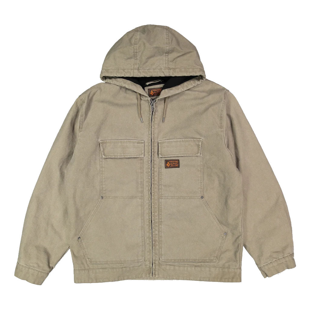 Volcom Freshdust Workwear Jacket in Brindle | Shop Volcom online with free Aotearoa NZ shipping over $100* with Pavement Skate Store.