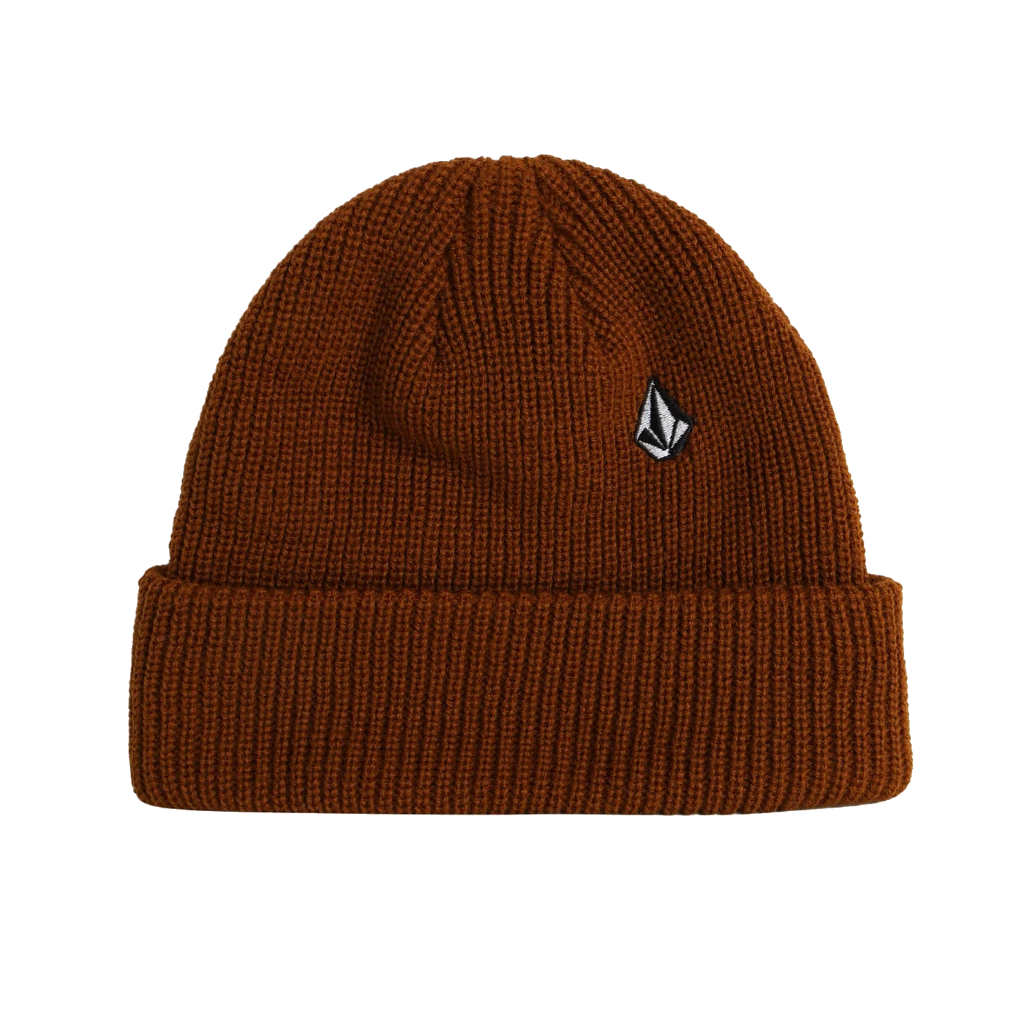 Volcom Full Stone Beanie in Major Brown | Shop Volcom online with Pavement Skate Store and enjoy free Aotearoa NZ shipping on orders over $100*!