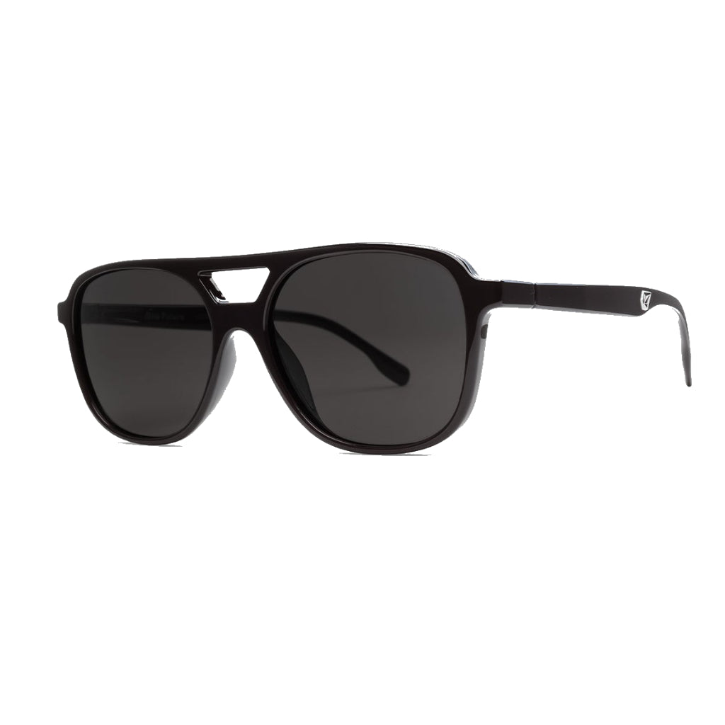 Volcom New Futute Sunglasses in Gray/Gloss Black | Shop sunglasses online with Pavement Skate Store and enjoy free Aotearoa shipping on orders over $100*!
