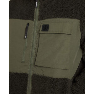 Volcom Storm Stone Zip Fleece Jacket in Rinsed Black | Shop Volcom online with free Aotearoa NZ shipping over $100* with Pavement Skate Store.