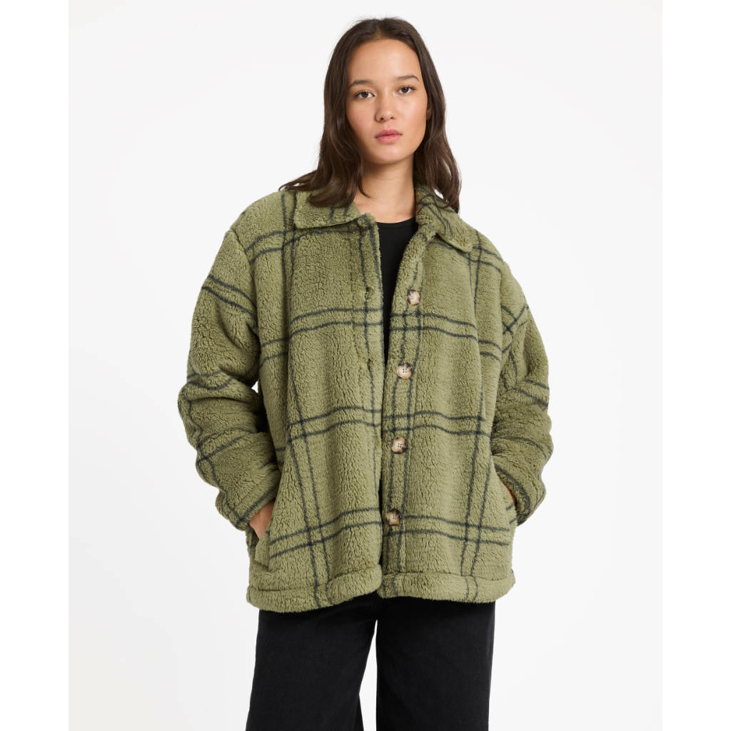 Volcom Supa Sonical Jacket in Moss Stone | Free Aotearoa NZ shipping on Volcom clothing orders over $100* with Pavement Skate Store!