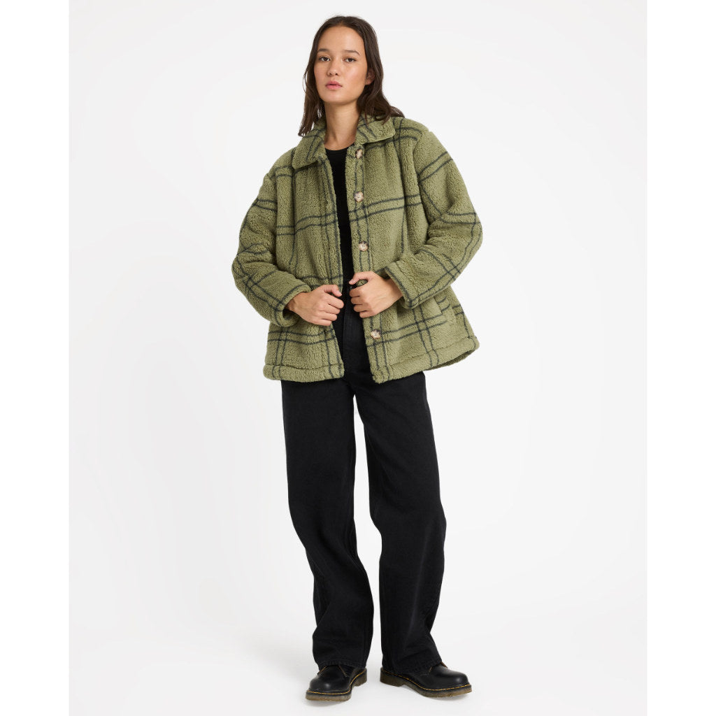 Volcom Supa Sonical Jacket in Moss Stone | Free Aotearoa NZ shipping on Volcom clothing orders over $100* with Pavement Skate Store!