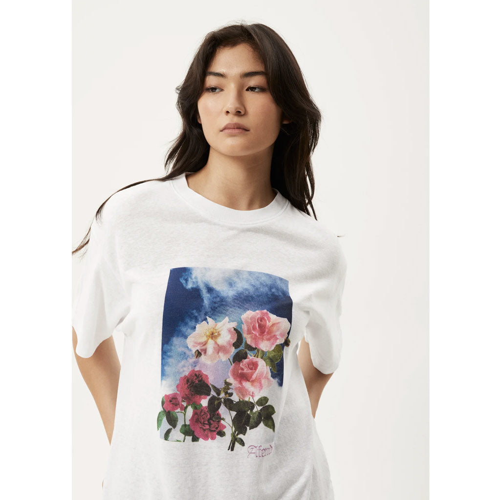 AFENDS NANS HOUSE OVERSIZED T-SHIRT - WHITE