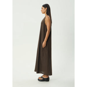 Afends Lilo Maxi Dress in Coffee | Shop Afends online with Pavement and enjoy free Aotearoa NZ shipping on your order over $100*