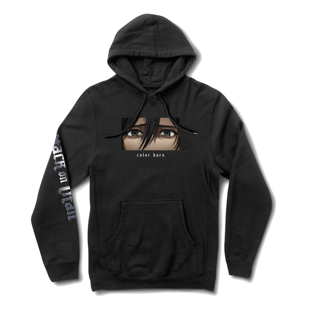 Color Bars X Attack On Titan Witnessing Battle Hoody - Black. Shop Color Bars skateboard decks, clothing and accessories online with Dunedin's independent skate store, PAVEMENT. Free NZ shipping over $150 - Same day Dunedin delivery - Easy returns.