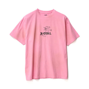 X-Girl Cupid Relaxed Tee - Pink. Shop X-Girl and XLarge online with Dunedin's independent skate store, PAVEMENT. Free shipping across Aotearoa NZ - Same day Ōtepoti / Dunedin delivery - Easy, no fuss returns. 