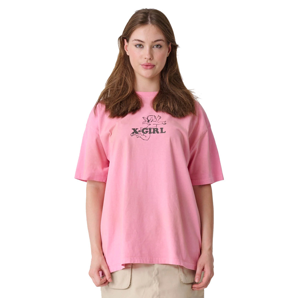 X-GIRL CUPID RELAXED TEE - PINK