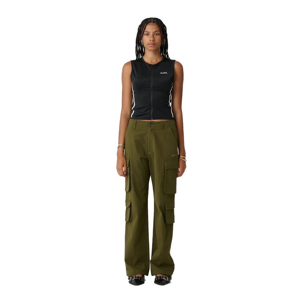 X-GIRL CHLOE CARGO PANT - FLIGHT GREEN