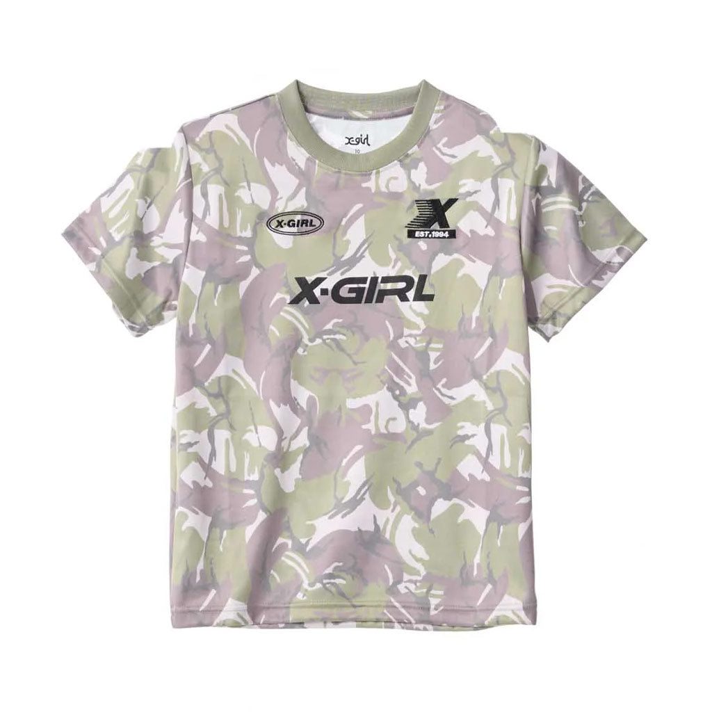 X-Girl Camo Football Tee - Taupe Camo. Shop X-Girl women's clothing and accessories online with Pavement, Dunedin's independent skate store. Free NZ shipping over $150 - Same day Dunedin delivery - Easy returns.