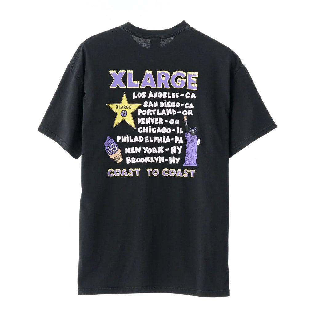 XLARGE WHIPPY SS TEE - PIGMENT BLACK
