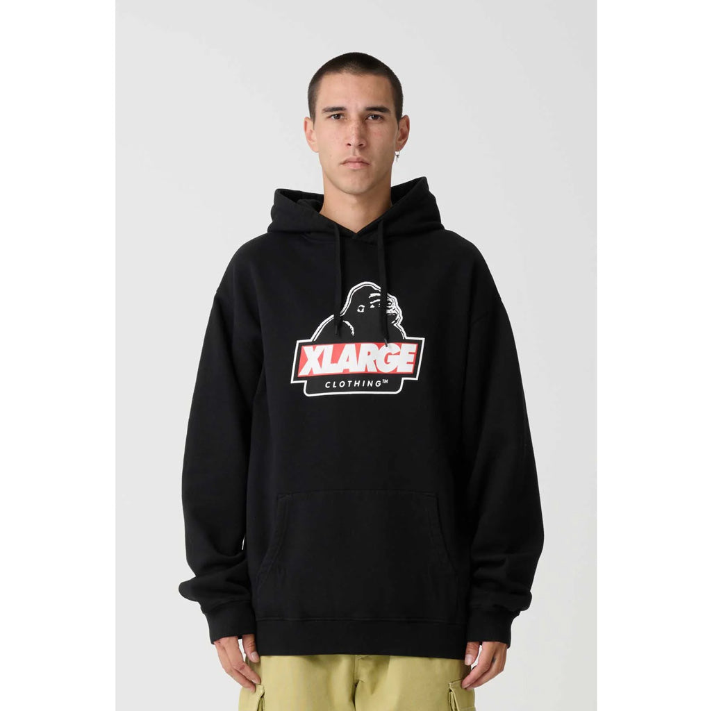 XLARGE SLANTED HOODY - PIGMENT BLACK